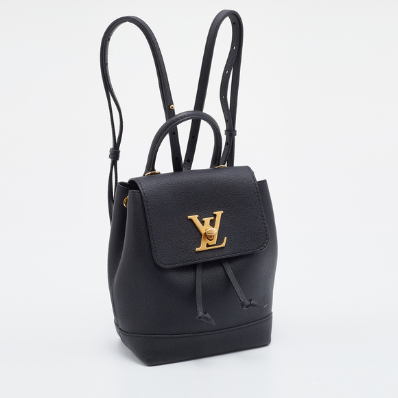 LOUIS VUITTON Black Leather Lockme Backpack - Picture 3 of 8